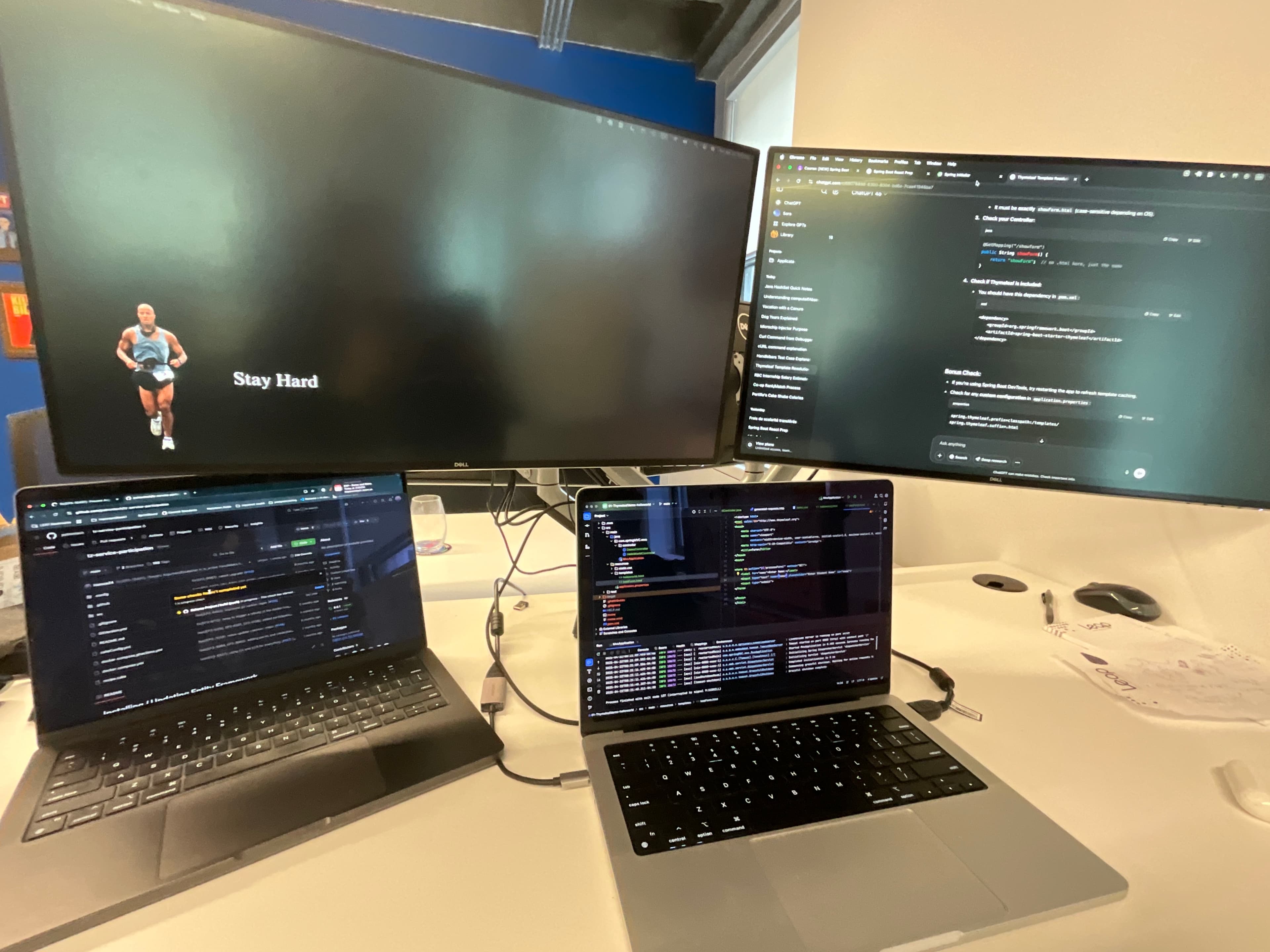 Hamza's dual-monitor engineering setup